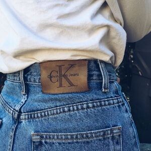 CK Calvin Klein | High Waisted Vintage Denim Button Fly Jeans